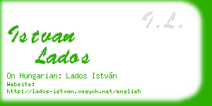 istvan lados business card